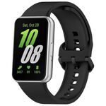 Cinturino per orologio in silicone con fibbia colorata xDfind per Samsung Galaxy Fit 4/3 (nero)