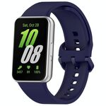 Cinturino per orologio in silicone con fibbia colorata xDfind per Samsung Galaxy Fit 4/3 (blu scuro)