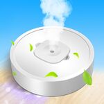 Umidificatore d'aria domestico portatile per purificatore d'aria anionico con sterilizzazione UV quadrata (bianco)