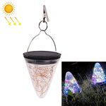 Lampada a sospensione conica Starlight a energia solare IP55 Lampada da giardino per esterni impermeabile (luce colorata)