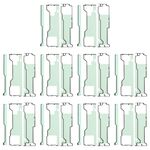 Per Samsung Galaxy Z Fold5 SM-F946B 10 pezzi Adesivo per schermo LCD principale e alloggiamento frontale