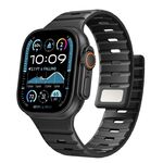 Cinturino magnetico in silicone Norman per Apple Watch 42 mm / 41 mm / 40 mm / 38 mm (nero)