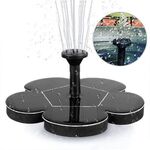 Spruzzatura esterna di energia solare Fontana in miniatura Pompa acqua senza spazzole Decorazione da giardino Dprinkler (nero)