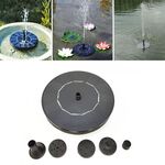 Cascata della fontana galleggiante solare automatica da giardino (nera)