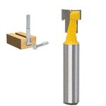 Fresa per lavorazione del legno Taglierina per buco della serratura a 8 manici Cornice per foto Taglierina per buco della serratura tipo T a parete, Dimensioni: 8x3 / 8 pollici