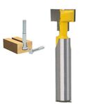 Fresa per lavorazione del legno Taglierina per buco della serratura a 8 manici Cornice per foto Taglierina per buco della serratura tipo T a parete, Dimensioni: 8x1 / 2 pollici