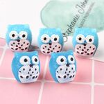 10 pezzi gufo mini micro decorazione del paesaggio artigianato in resina ornamenti paesaggistici fai da te (lago blu)