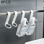 8 pezzi / set creativo bottiglia gancio ausiliario cucina bagno gancio doccia gel gancio (bianco)