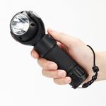SKYWOLFEYE Testa della lampada Rotazione di 360 gradi Torcia a LED ricaricabile con luce abbagliante USB con luce di lavoro COB magnetica, Stile: con una batteria 26650