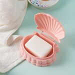 Scatola portasapone portatile per scarico domestico, dormitorio studentesco, portasapone portatile (rosa)