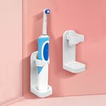Portaspazzolino elettrico Portaspazzolino universale Portaoggetti da bagno (Bianco)