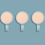 3 pezzi ventosa girevole a parete con gancio da cucina senza tracce incollate porta gancio adesivo senza punzonatura portante (rosa chiaro + azzurro)