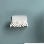 Portasapone da parete per uso domestico, sapone da toilette, semplice portafiltro per l'acqua (bianco)