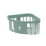 Lavandino da cucina WC Bagno Mensola da muro Lavabo Triangolo Portaoggetti in plastica(Verde)