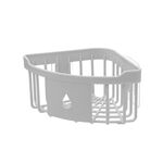 Lavandino da cucina WC Bagno Mensola da muro Lavabo Triangolo Portaoggetti in plastica (Grigio chiaro)