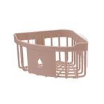 Lavandino da cucina WC Bagno Mensola da muro Lavabo Triangolo Portaoggetti in plastica(Rosa)