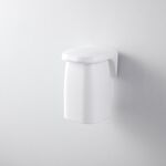 Portaspazzolino da parete con ventosa magnetica Portaspazzolino Set semplice coppia domestica Cilindro dentale (bianco)