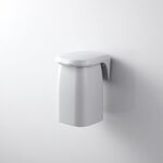 Portaspazzolino da parete con ventosa magnetica Portaspazzolino Set semplice per coppia in casa Cilindro dentale (grigio)