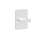 Confezione da 3 organizer per rasoio da parete senza foratura, manuale/gancio per rasoio di sicurezza (bianco)