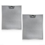Filtro antigrasso per cappa aspirante WB02X24871, 2 pezzi/confezione, per GE JVW5361EJ1ES / JVW5361EJES / JVW5361SJSS / JVW5361FJ1DS / JVW5361SJ1SS