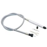 Cacciavite elettrico Albero flessibile multifunzionale Torque Trapano elettrico Asta di collegamento Albero flessibile con mandrino, Dimensioni: albero 3,2 mm, Stile: Manico in alluminio argento metallo