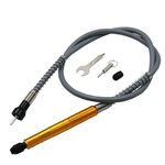 Cacciavite elettrico Albero flessibile multifunzionale Torque Trapano elettrico Asta di collegamento Albero flessibile con mandrino, Dimensioni: albero 3,2 mm, Stile: Manico in alluminio giallo in metallo