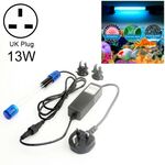 Lampada per acquario per pesci con disinfezione delle alghe ultraviolette a quattro nuclei UV da 13 W, presa UK