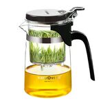 Kamjove Elegante tazza di tazza bolla teiera ufficio teiera teiera resistente al calore set di tè in vetro, modello: K-201 500ml