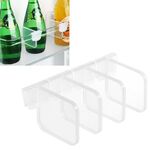 4 pezzi/set frigorifero cassetto interno ripiano classificazione divisorio deflettore trasparente in plastica (trasparente)