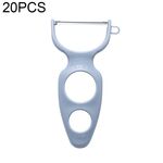 Pelapatate multifunzione in acciaio inossidabile da 20 pezzi Peeling per frutta e verdura multifunzione (blu)