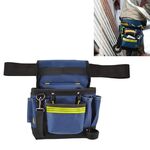 Borsa da cintura multifunzione per attrezzi hardware regolabile per manutenzione elettricista Borsa multifunzione (blu)