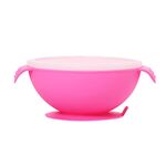 Food Grade Silicone Anti-Autunno Anti-Slip Baby Food Supplement Supplement Coppa di ventosa (rosa nudo)