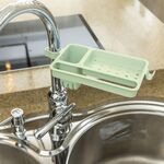 Gancio per straccio, portasapone, portasapone, rubinetto da bagno multifunzionale (verde)