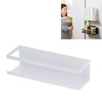 Mensola portaoggetti laterale magnete frigorifero scaffale cucina scaffale (bianco)