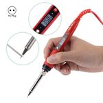 908S 80W LCD Termostato Saldatore Saldatore a temperatura costante, Tipo di spina: Spina UE (rossa)