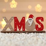 3 pezzi di decorazioni natalizie Ornamenti in legno per lettere Ornamenti per stampa desktop (modelli XMAS)