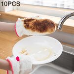 Guanti per lavastoviglie con olio antiaderente per uso domestico in fibra di bambù 10 pezzi Guanti impermeabili per la pulizia della cucina