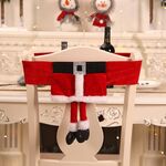 Decorazioni di copertura della sedia di Natale Ornamenti per festa di Natale (A130 Alderly Belt Long Gamba)