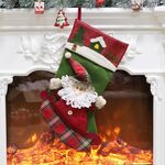 Calze natalizie Sacchetto regalo Decorazione ciondolo albero di Natale (Senior)