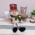 Sacchetto regalo di Natale con coulisse Decorazioni natalizie Sacchetto regalo di caramelle (pupazzo di neve)