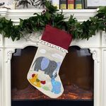 Calzini natalizi Sacchetto regalo Decorazione natalizia per bambini Calzini regalo Forniture Ciondolo albero di Natale (elefante)