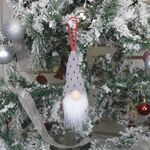 7 PCS Decorazioni natalizie Ciondolo bambola senza volto Ciondolo bambola vecchio (B)