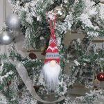 7 PCS Decorazioni natalizie Ciondolo bambola senza volto Ciondolo bambola vecchio (C)
