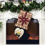Sacchetto regalo calza di Natale Sacchetto regalo per bambini Ciondolo decorazione albero di Natale (pinguino)