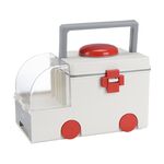 Cassetta di pronto soccorso per ambulanza Cassetta dei medicinali per la famiglia Cassetta dei medicinali per uso domestico grande a doppio strato (bianca)