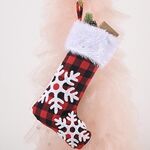 Ornamento di Natale Borsa regalo calza di Natale Ciondolo albero di Natale (fiocco di neve)