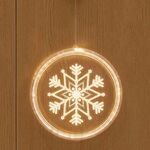 Lampada a sospensione 3D natalizia con luce natalizia, alimentazione: USB (fiocco di neve)