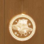 Lampada a sospensione 3D natalizia con luce natalizia, alimentazione: USB