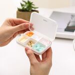 FaSoLa Scatola portapillole portatile per dispensare mini medicinali, scatola sigillata
