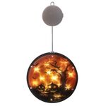 2 pezzi Halloween Star String Light Show Window Decorazione horror Lampada a sospensione a LED alimentata a batteria (grande albero)